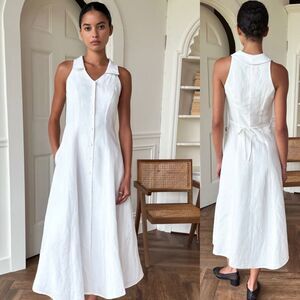 NWOT EMERSON FRY Atelier Cafe Dress In Star White, Small $288